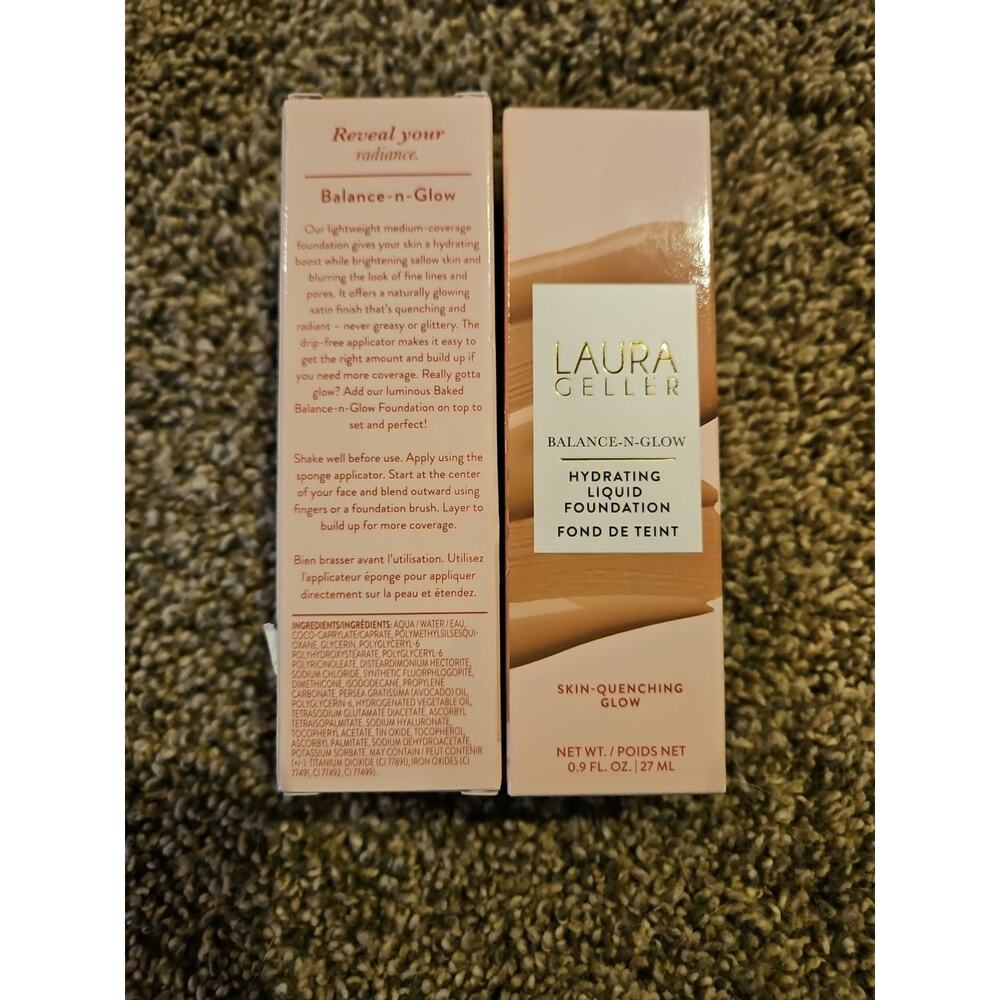 Laura Geller Balance N‎ Glow Hydrating Liquid Foundation 0.9 Oz Medium Lot Of 2 - Picture 5 of 5